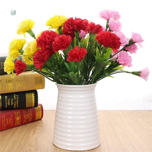 Œillets artificiels colorés pour décoration intérieure