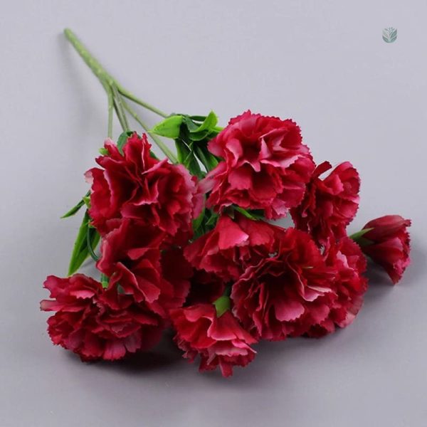 Fleurs en plastique œillets pour intérieur chic
