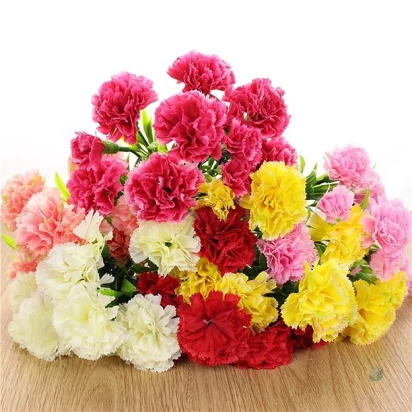 Fleurs artificielles œillets pour arrangements floraux