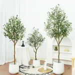 Olivier artificiel en pot de 1m20 pour décoration intérieure