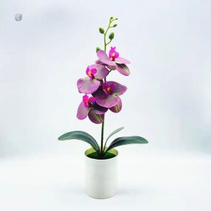 Faux orchidée en pot, ajout chic à votre décoration