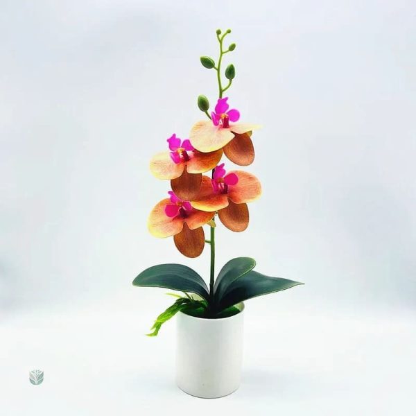 Arrangements floraux avec orchidée artificielle durable