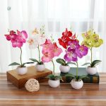 Orchidée artificielle en pot décorative