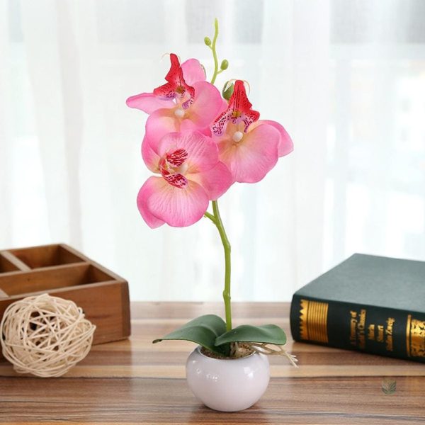 Plante artificielle, orchidée en pot chic