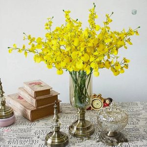 Orchidée Cambria artificielle en pot décoratif