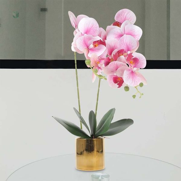 Orchidée artificielle en pot décoratif