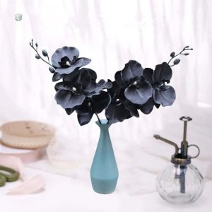 Orchidée Noire Artificielle élégante et réaliste