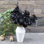 Fleur noire artificielle pour décoration intérieure