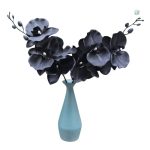 Orchidée noire synthétique, style moderne et chic