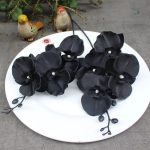Décoration florale en orchidée noire, ambiance raffinée