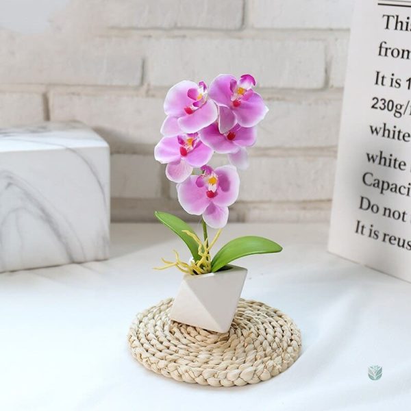 Fleur en soie Phalaenopsis pour un décor durable
