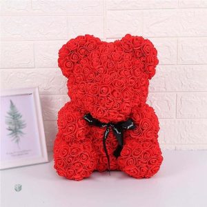 Ours rose, un cadeau romantique en rose éternelle