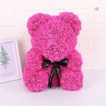 Ours en peluche, fleur éternelle en forme d'ours