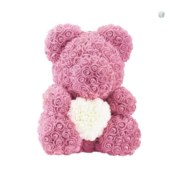 Ours romantique en rose éternelle