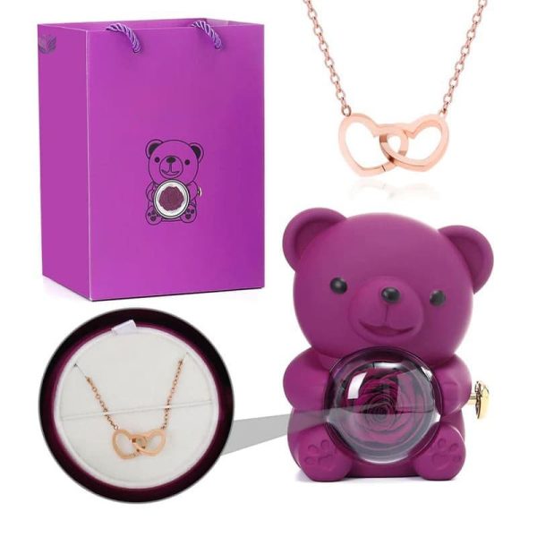 Ours rose avec option de personnalisation