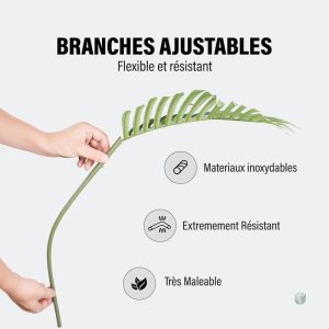 Palmier décoratif en plastique pour un look tropical
