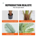 Plante artificielle palmier, idéale pour bureau ou maison
