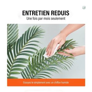 Palmier décoratif en plastique pour un look tropical