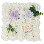 Panneau de fleurs synthétiques pour décoration intérieure