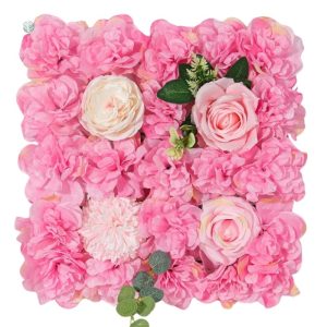 Décoration murale en fleurs artificielles élégantes