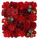 Art mural avec fleurs artificielles vibrantes