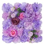Arrangement mural de fleurs artificielles variées