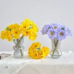 Fleurs pavots en tissu pour un look élégant