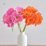 Fleurs artificielles pavots pour embellir votre espace