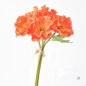 Décoration florale : pavots artificiels vibrants
