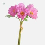 Arrangement de pavots artificiels en pot