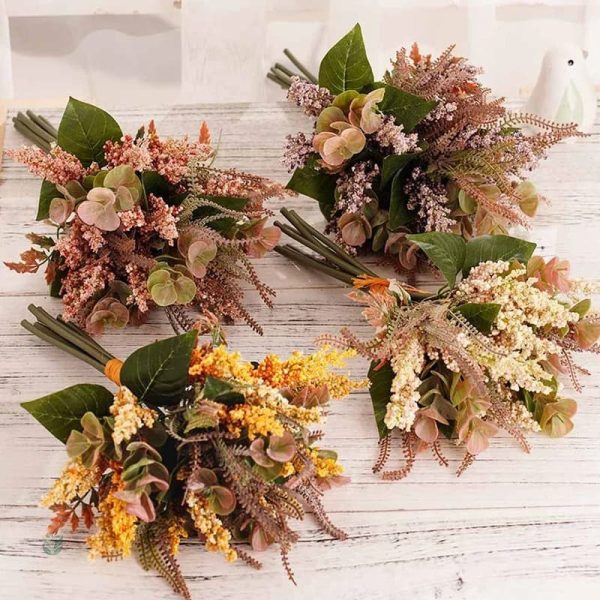 Bouquet minimaliste de fleurs séchées artisanales