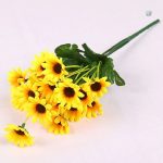Tournesol faux en arrangement floral pas cher