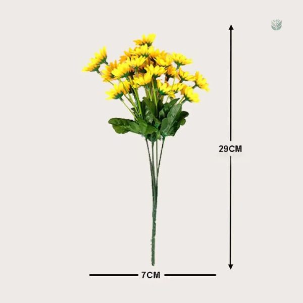 Fleurs artificielles pas cher : joli tournesol en plastique