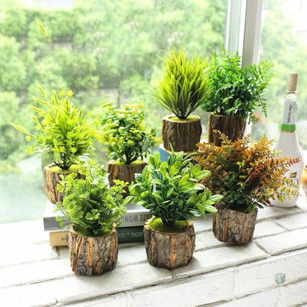Petite Fausse Plante verte décorative pour intérieur