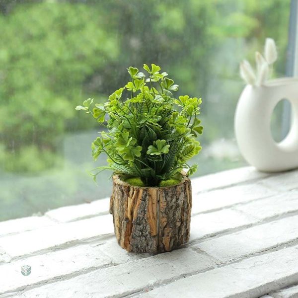 Plante décorative en plastique, entretien nul et durable