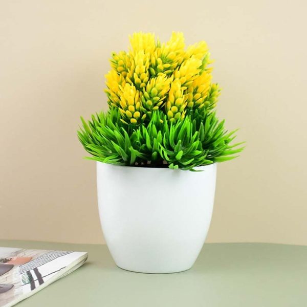 Plante déco artificielle compacte, style moderne