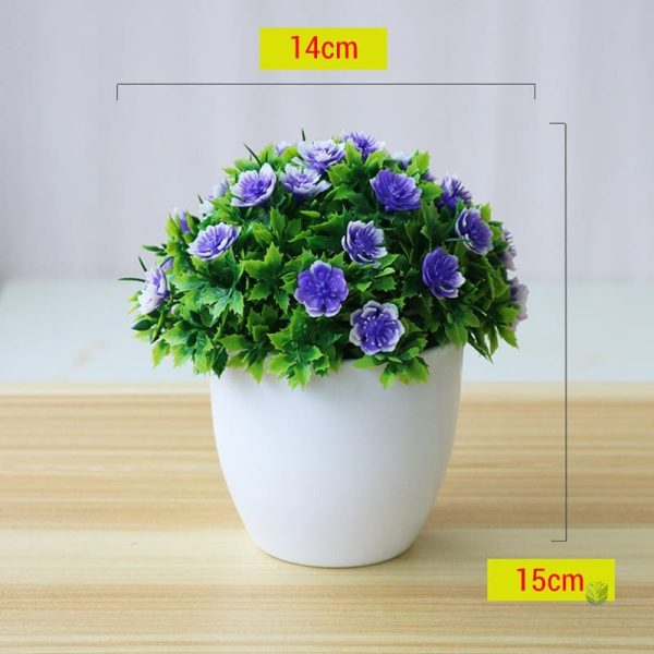 Plante décorative en pot, design moderne et élégant