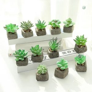 Petite plante grasse artificielle décorative
