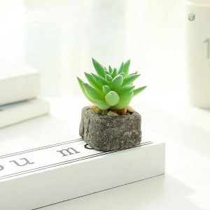 Plante grasse artificielle en pot