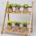 Décoration florale artificielle : petites fleurs en pot