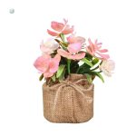 Fleurs artificielles en pot pour décoration intérieure
