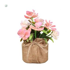 Fleurs artificielles en pot pour décoration intérieure