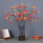 Fleurs artificielles Physalis pour décoration intérieure