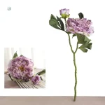Fleurs artificielles, pivoine au design vintage