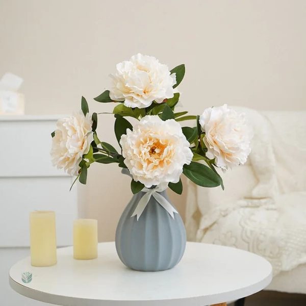 Fleurs de pivoines artificielles, décoration élégante