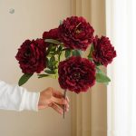 Fleurs de pivoines artificielles en diverses teintes