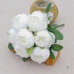 Pivoines artificielles réalistes pour décoration saisonnière