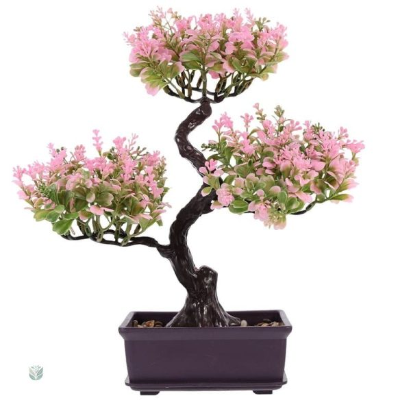 Mini bonsaï en plastique pour une touche naturelle