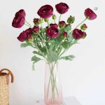 Fleurs décoratives : renoncules artificielles