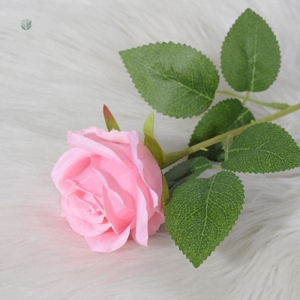 Rose Artificielle en teinte rose doux